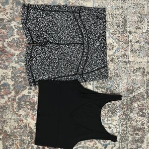 lululemon athletica Black and White Athletic Shorts
